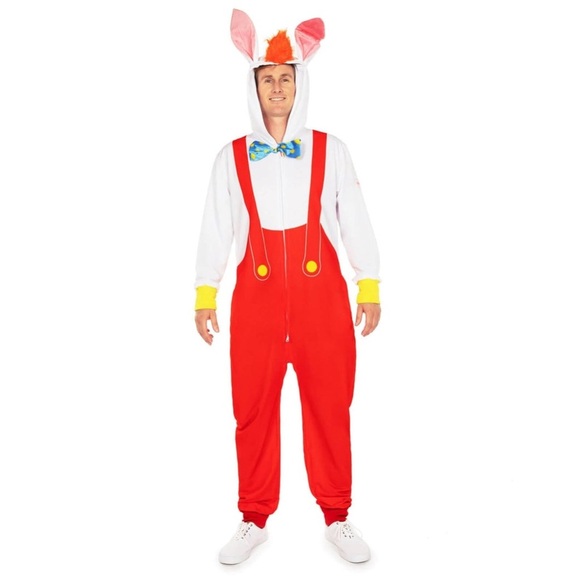 Tipsy Elves Red and White Bunny Costume - Picture 1 of 11